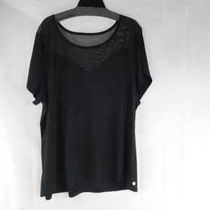 Black Mesh Top Women's Size 3x